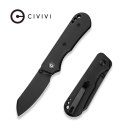 Nóż składany Civivi Crabby Black Canvas Micarta, Black Stonewashed 14C28N by Ken Onion Jr. (C24055-3)