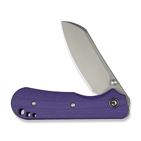 Nóż składany Civivi Crabby Purple G10, Stonewashed 14C28N by Ken Onion Jr.