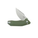 Nóż składany Kubey Basilisk Green G10, Stonewashed 14C28N by Damned Designs (KU391B)