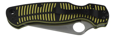 Nóż składany Spyderco Para Military 2 Salt Yellow/Black G10, Satin MagnaCut by Sal, Eric Glesser (C81GBKYLMCP2)