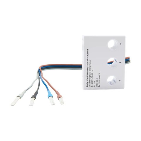 Miernik energii 1/3-kanałowy WiFi Shelly 3EM-63W Gen3 (model przewodowy)