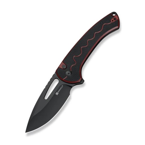 Nóż składany Sencut Squiggy Burgundy / Black G10, Black 9Cr18MoV (S24082A-3)