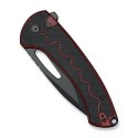 Nóż składany Sencut Squiggy Burgundy / Black G10, Black 9Cr18MoV (S24082A-3)