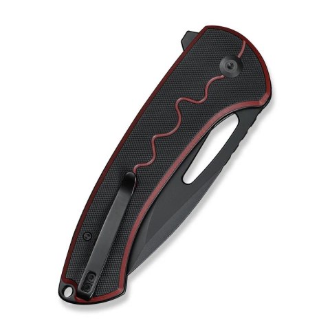 Nóż składany Sencut Squiggy Burgundy / Black G10, Black 9Cr18MoV (S24082A-3)