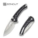 Nóż składany Sencut Squiggy White / Black G10, Satin 9Cr18MoV (S24082A-1)