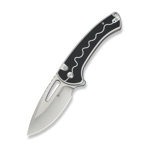 Nóż składany Sencut Squiggy White / Black G10, Satin 9Cr18MoV (S24082A-1)
