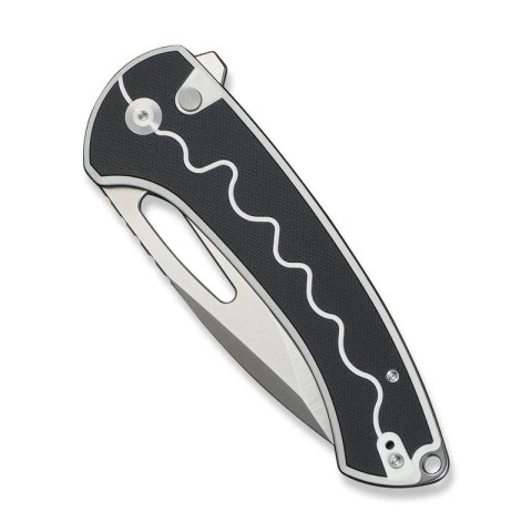 Nóż składany Sencut Squiggy White / Black G10, Satin 9Cr18MoV (S24082A-1)