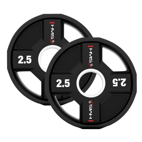 TPC SET ZESTAW TALERZY OLIMPIJSKICH POLIURETANOWYCH 2 x 2.5 - 25 KG CPU - 155KG HMS