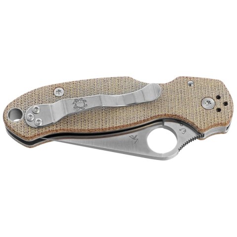 Nóż składany Spyderco Para 3 Brown Canvas Micarta by Sal i Eric Glesser