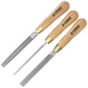 Zestaw pilników do metalu Mikov Narex Profi 3 szt. 150 mm (854301)