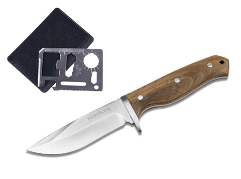 Magnum Walnut Drop Nóż stały 22,7 cm, stal 440A, drewno orzechowe