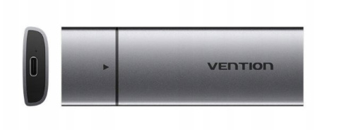 Obudowa M.2 NGFF SSD USB-C 3.1 5Gbps Vention KPEH0 Szara