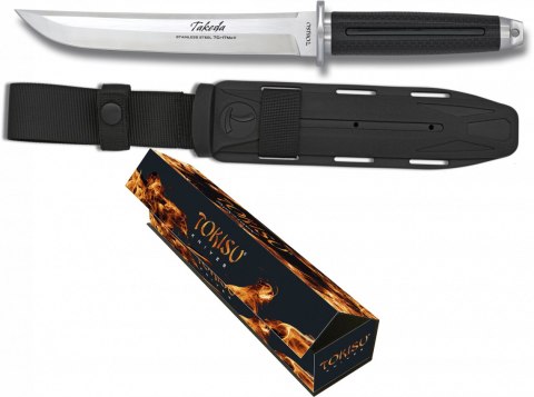 Nóż Tokisu Takeda Black Rubber, Satin 7Cr17MoV (32389)