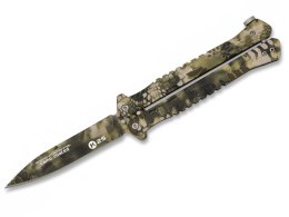Nóż motylek K25 02132 Balisong Sand Phyton