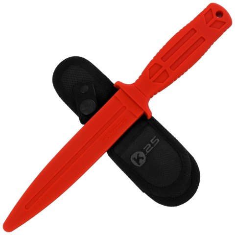Nóż treningowy K25 Contact Trainer Red Rubber (31994-RO)