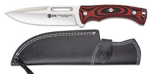 Nóż K25 CNC G10 32684 Taktyczny 7Cr17MoV Skórzana Pochwa