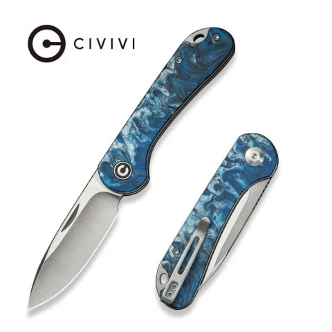 Nóż składany Civivi Elementum SJ Blue/Black/White Resin, Satin 14C28N (C18062AJ-4)