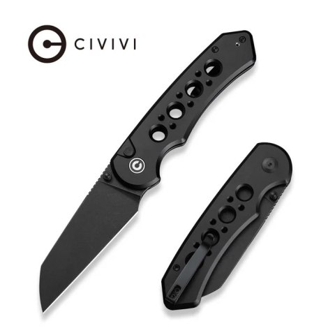 Nóż składany Civivi Pragma Prime Black Aluminium, Black Stonewashed 14C28N (C24067-1)