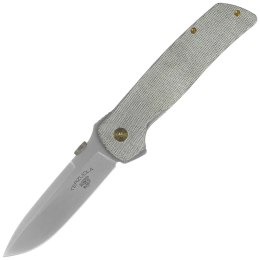 Nóż składany Fox Original Gangster OD Green Canvas Micarta, Stonewashed MagnaCut by Bob Terzuola (FX-ATC-OG01 MOD)