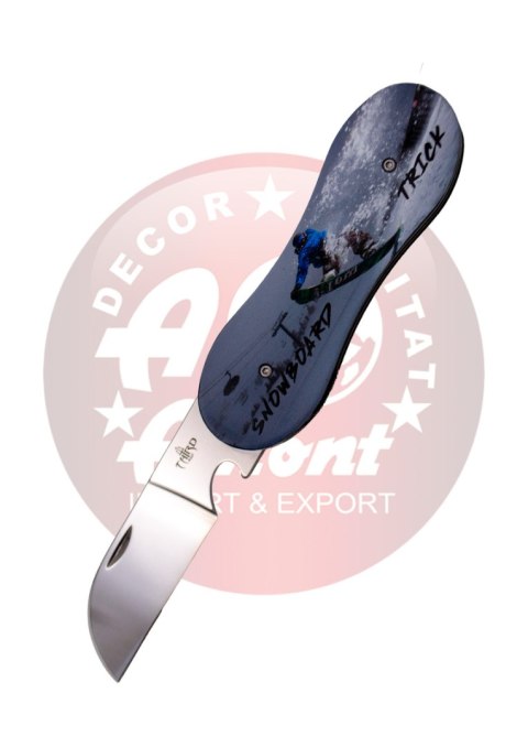 Nóż składany Third Decor Habitat Snowboarder Graphic Aluminium, Mirror 420 (TH-N119E)