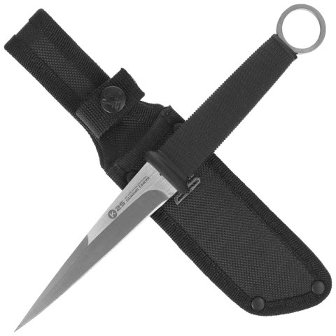 Nóż K25 RK-32693 Boot Knife Rubber Black, Titanium/Brushed 3Cr13Mov