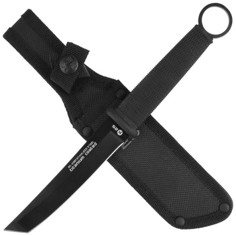 Nóż K25 Tactical Botero Tanto Black Rubber, Black