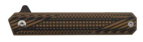 Nóż Womsi Wolf Brown-Black G10, Stal Laminowana S90V, Długość Klingi 80 mm