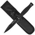 Nóż boot K25 Botero Black Rubber, Black Titanium 7Cr17Mov (31825)