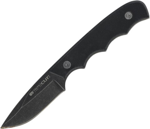 Nóż na szyję Tecnocut TCN3418 Neck Knife - Black G10, Black Stonewashed 440