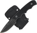 Nóż na szyję Tecnocut TCN3418 Neck Knife - Black G10, Black Stonewashed 440