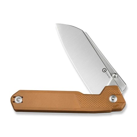 Nóż składany Civivi Hid Brown G10, Satin 14C28N by Ostap Hel (C23008-3)