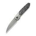 Nóż składany WeKnife Brr15 Gray Titanium/Aluminium Foil Carbon Fiber, Stonewashed M390 by Rafal Brzeski (WE24007-2)