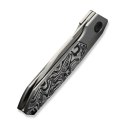 Nóż składany WeKnife Brr15 Gray Titanium/Aluminium Foil Carbon Fiber, Stonewashed M390 by Rafal Brzeski (WE24007-2)
