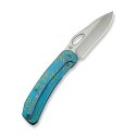 Nóż składany WeKnife Inmate Blue Titanium, Satin CPM 20CV by Jerad Neeve (WE23096B-3)