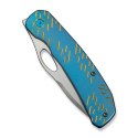 Nóż składany WeKnife Inmate Blue Titanium, Satin CPM 20CV by Jerad Neeve (WE23096B-3)