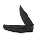 Nóż składany WeKnife Kyklos Black Titanium, Black Stonewashed M390 (WE23086-1)