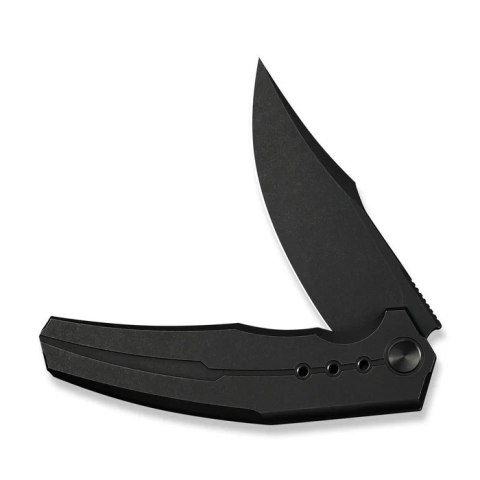 Nóż składany WeKnife Kyklos Black Titanium, Black Stonewashed M390 (WE23086-1)