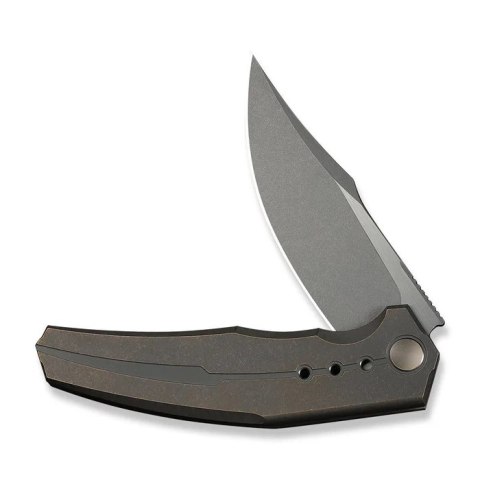 Nóż składany WeKnife Kyklos Bronze Titanium, Gray Stonewashed/Satin M390 (WE23086-2)
