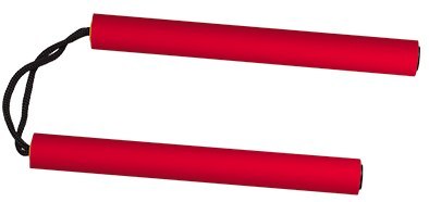Nunchaku treningowe Martinez Albinox Training Nunchacks Red Foam (39807)