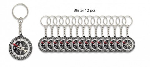 Brelok z kompasem Barbaric Gray ABS (33894)