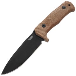 Nóż LionSteel Tactical Natural Canvas Micarta, Black Stonewashed Niolox by Molletta (T5B CVN)