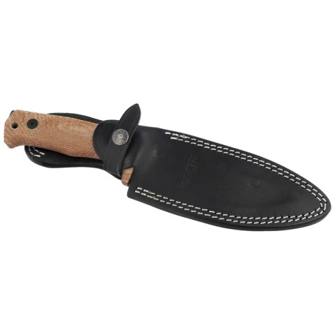 Nóż LionSteel Tactical Natural Canvas Micarta, Black Stonewashed Niolox by Molletta (T5B CVN)
