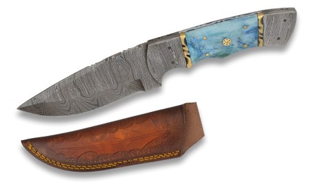 Nóż Martinez Albainox Blue Bone, Damascus 256 Layers (32567)