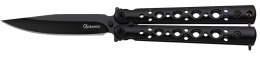 Nóż składany motylek Martinez Albainox Balisong Black Steel, Black 3Cr13Mov (02225)