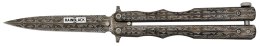 Nóż składany motylek Martinez Albainox Rainblack Balisong Printed Steel, Printed 3Cr13Mov (02281)