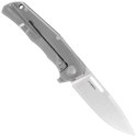 Nóż składany LionSteel Q4ttro Green Burlap Micarta/Titanium, Satin MagnaCut by Molletta (Q4 BGR)