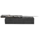 Nóż składany LionSteel Q4ttro Green Burlap Micarta/Titanium, Satin MagnaCut by Molletta (Q4 BGR)