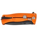 Nóż składany LionSteel SR11A Orange Aluminium, Black Sleipner by Molletta (SR11A OB)