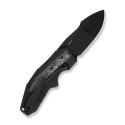 Nóż składany WeKnife Coral Black Titanium/Aluminium Foil Carbon Fiber, Black Stonewashed CPM 20CV by Gustavo T. Cecchini (WE2404
