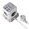Listwa zasilająca BLITZWOLF BW-EC1 4 gniazda (czarna)
